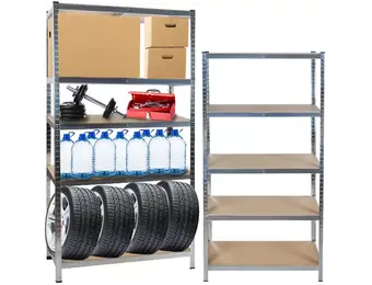 Stellingkast - magazijnstelling - 220 x 100 x 45 cm - staal