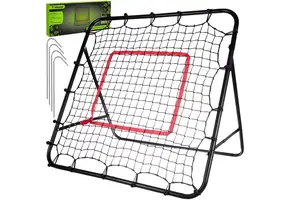 Rebounder voetbal - 100 x 100 x 72 cm - met richtvisier - zwart
