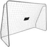 Voetbaldoel met gaten - 170 x 240 x 85 cm - 5 gaten - zwart