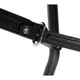 Inklapbare tafel - klaptafel - 180x74x74 cm - zwart