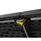 Inklapbare tafel - klaptafel - 180x74x74 cm - zwart