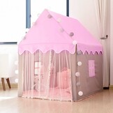 Speeltent - 130 x 100 x 115 cm - met verlichting - roze/wit