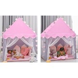 Speeltent - 130 x 100 x 115 cm - met verlichting - roze/wit