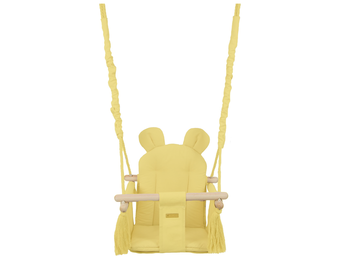Babyschommel - babyswing - met oren - max. 20 kg - geel