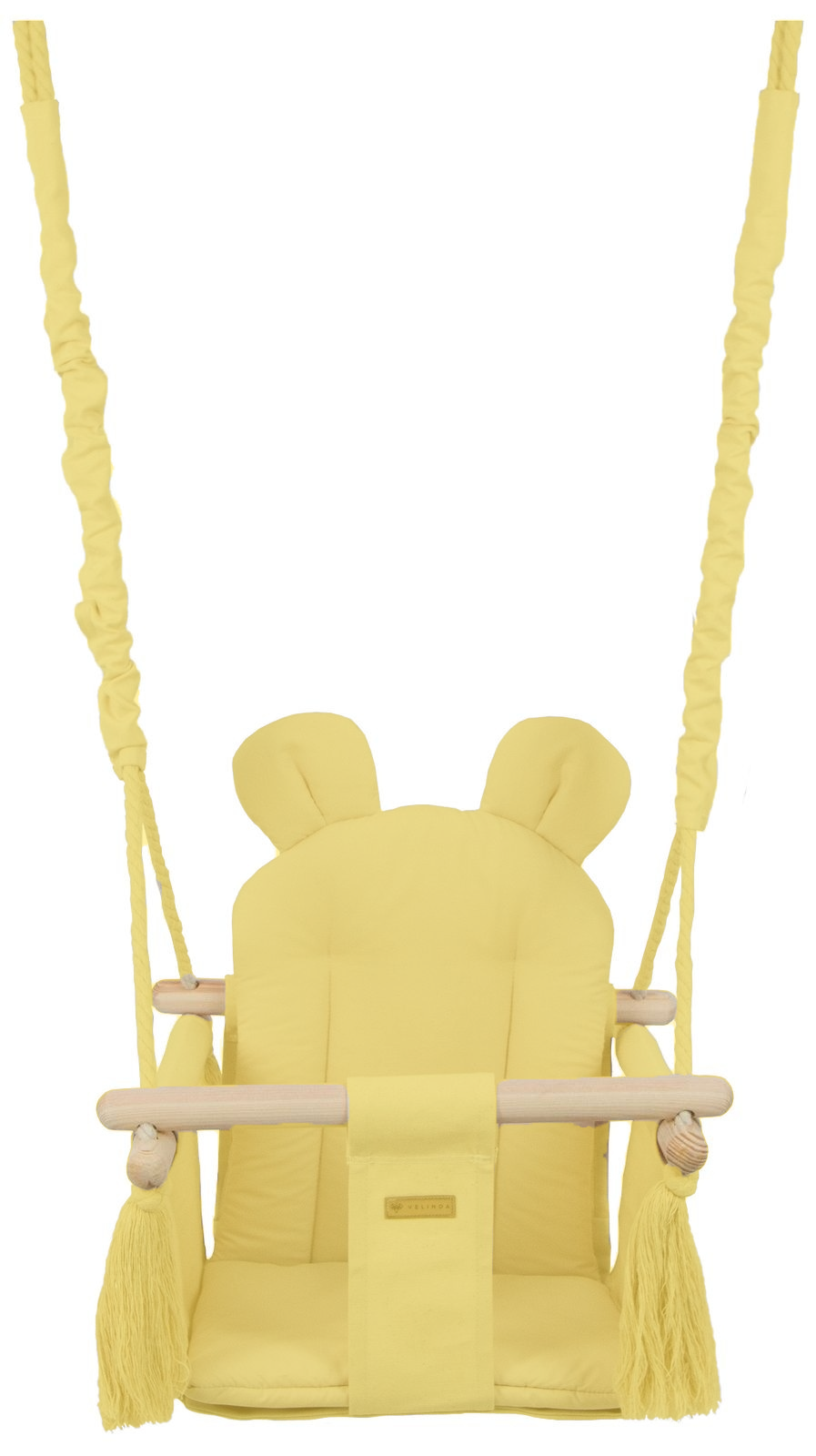 Babyschommel - babyswing - met oren - max. 20 kg - geel