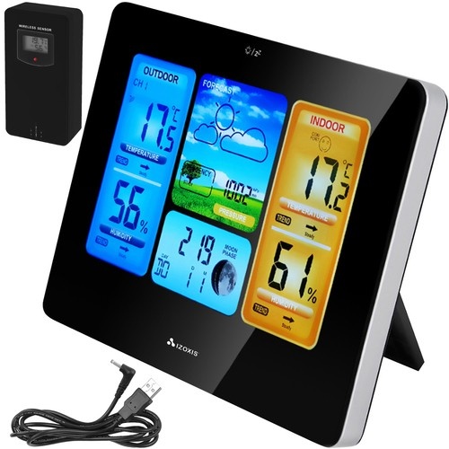 Weerstation - binnen en buiten - 60m bereik - maanfases