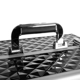 Make up koffer - 42.5 x 35 x 24.5 cm - zwart zilver