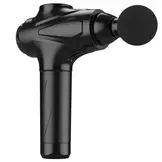 Massage gun - 20x5x15cm - zwart - 4 opzetstukken - 3 snelheden