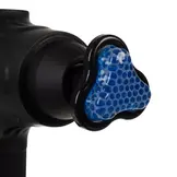 Massage gun - 20x5x15cm - zwart - 4 opzetstukken - 3 snelheden
