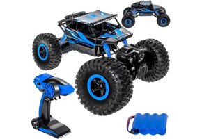 Afstand bestuurbare auto - terreinwagen - 27x14x16 cm - blauw