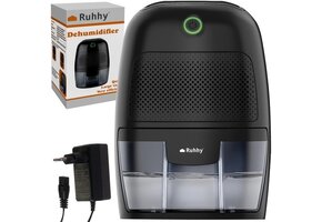 Luchtontvochtiger - dehumidifier - 600ml - 22,5W - zwart