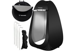 Douchetent - wc tent - 120x120x190cm - zwart