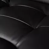 Ergonomische bureaustoel - met voetensteun - eco-leer - zwart