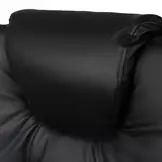 Ergonomische bureaustoel - met voetensteun - eco-leer - zwart