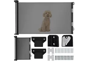 Traphekje oprolbaar - 100x5x90cm - PVC - grijs