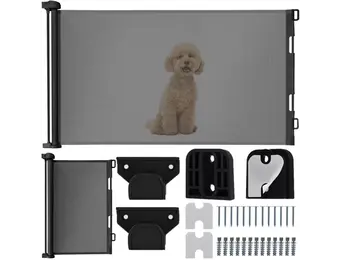 Traphekje oprolbaar - 100x5x90cm - PVC - grijs