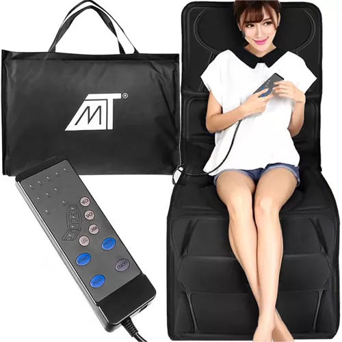 Massage mat - 180x60x5cm - 5 standen - verwarmd - zwart