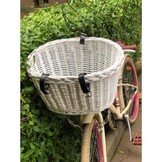 Hondenfietsmand - 45x30x30cm - tot 10 kg - wit