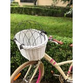 Hondenfietsmand - 45x30x30cm - tot 10 kg - wit