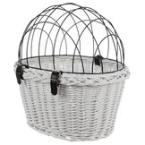 Hondenfietsmand - 45x30x30cm - tot 10 kg - wit