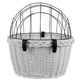 Hondenfietsmand - 45x30x30cm - tot 10 kg - wit