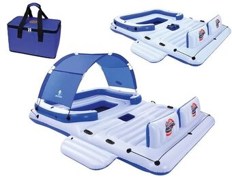 Opblaas eiland - Tropical Breeze - 389x274cm