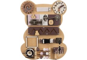 Busy board - activiteitenbord - teddybeer - 30x20x5cm