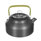 Camping pannenset - 18-delig - 30x20x19cm - zwart groen