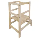 Leertoren - hout - 90x50x50cm - wit