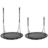 Nestschommel - 100x100x170cm - tot 150kg - zwart