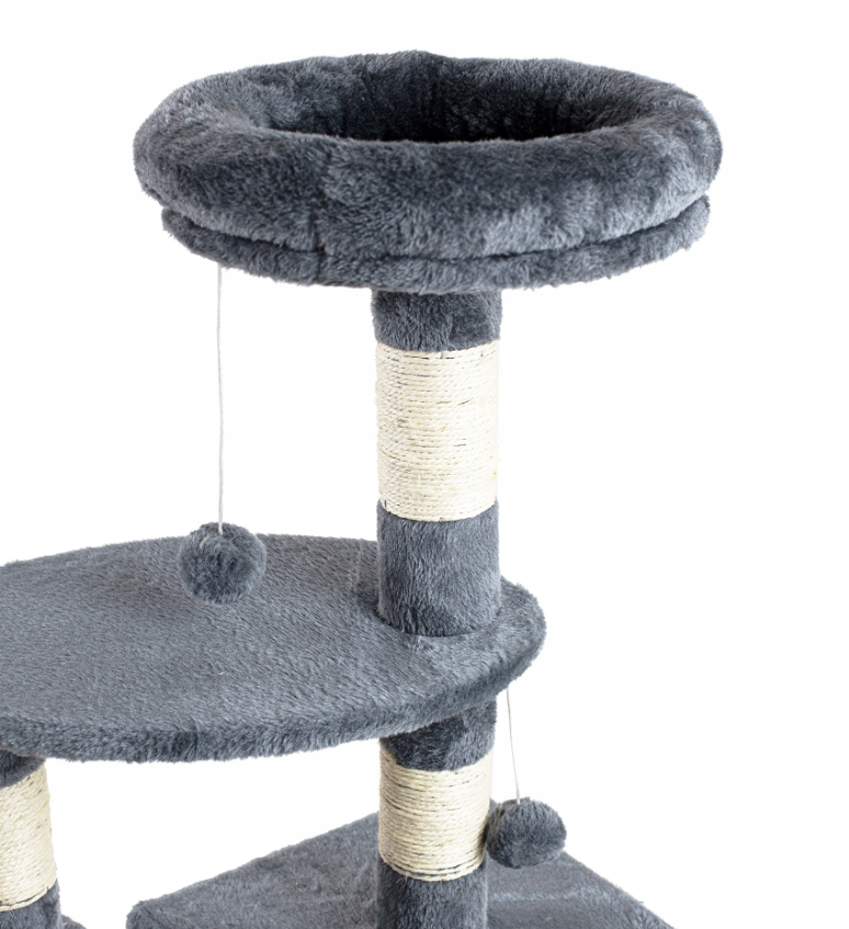 Krabpaal - kattenkrabpaal - kattenpaal - 60x45x85cm - antraciet