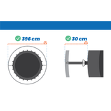 Trampoline rand afdekking - Blauw - 396 cm - AP Sport