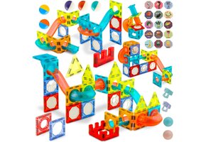 Magnetisch speelgoed - bouwstenen - met verlichting - 100 delig