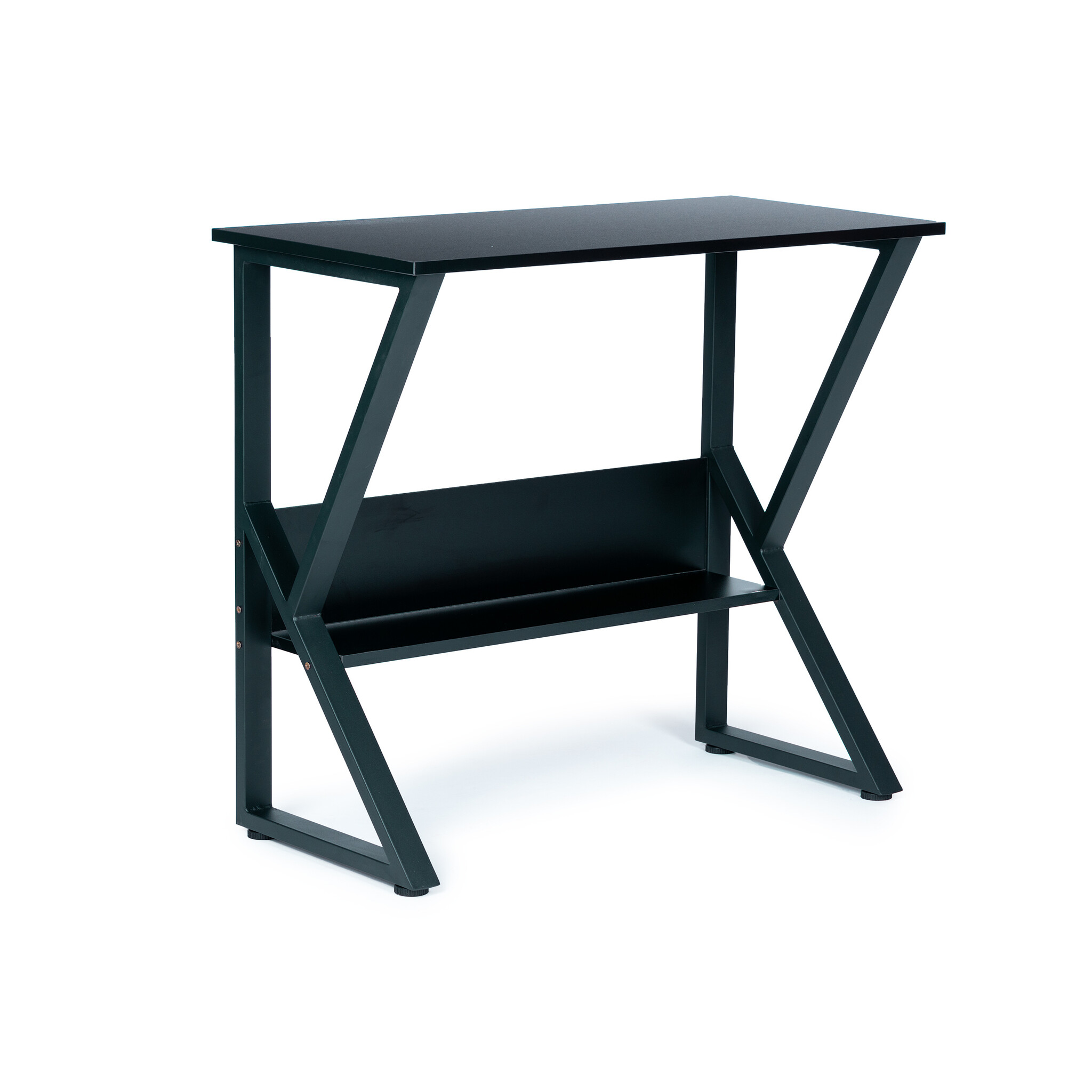 Bureau met plank - 80 x 40 x 73 cm - school - kantoor - zwart