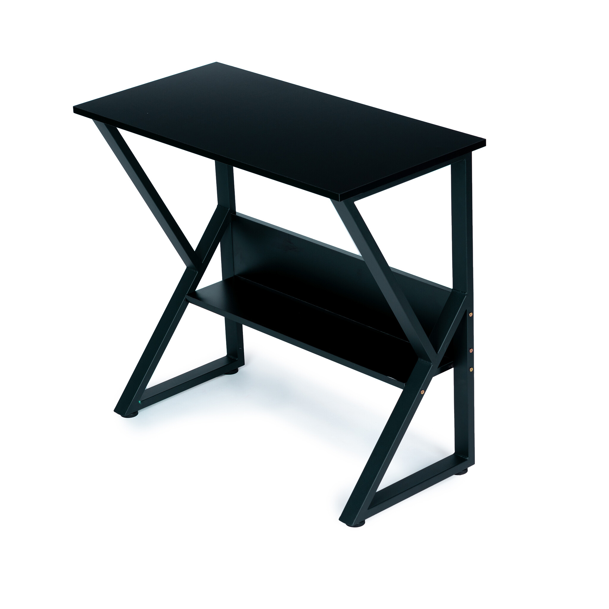 Bureau met plank - 80 x 40 x 73 cm - school - kantoor - zwart