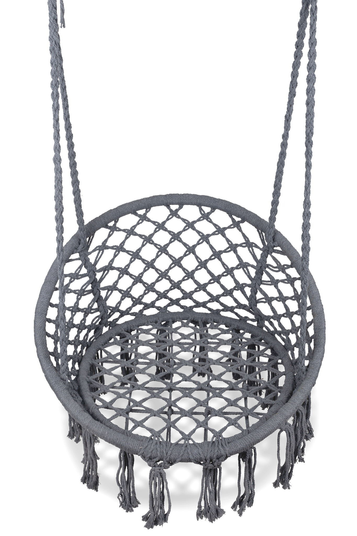 Hangstoel - boho - tuinschommel - tweepersoons - grijs