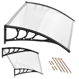 Luifel - deurluifel - polycarbonaat - 75,5 x 101 x 23 cm