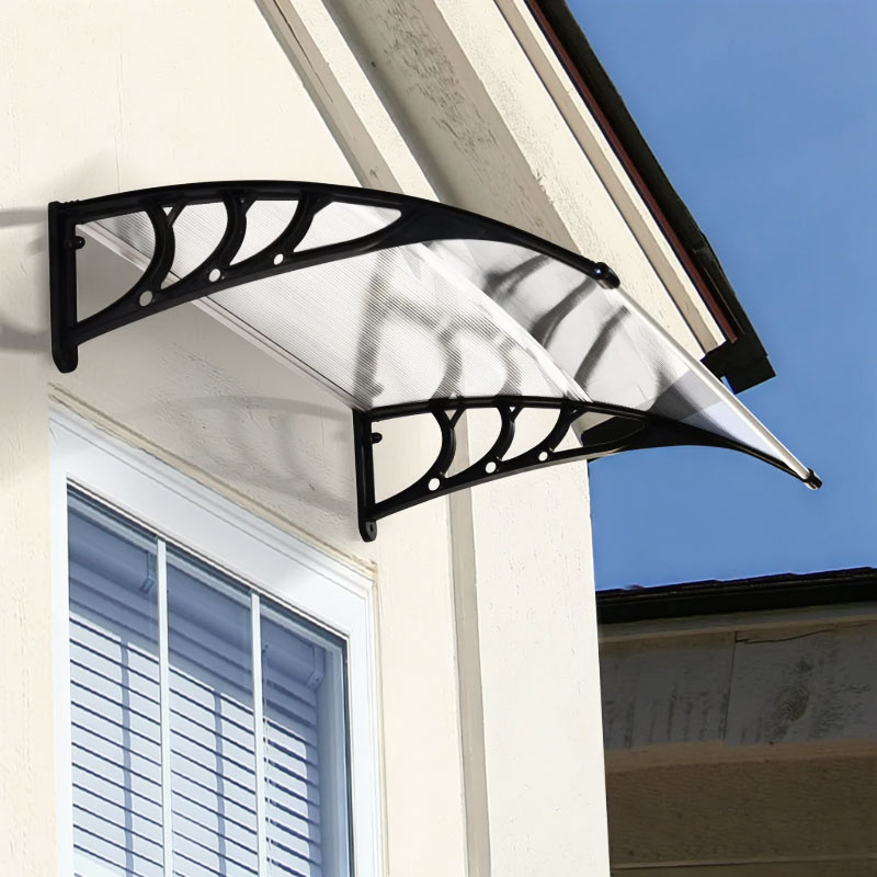 Luifel - deurluifel - polycarbonaat - 75,5 x 101 x 23 cm