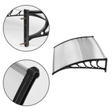 Luifel - deurluifel - polycarbonaat - 95,5 x 153 x 27 cm