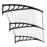 Luifel - dubbele deurluifel - polycarbonaat - 96x196,5x27 cm