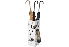 Paraplubak vierkant - modern - 15,5 x 15,5 x 49 cm - wit