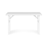 Klaptafel met banken - 120x70x74cm - 4 personen - wit