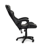 Gamestoel - bureaustoel - hoogte verstelling - kussens - grijs