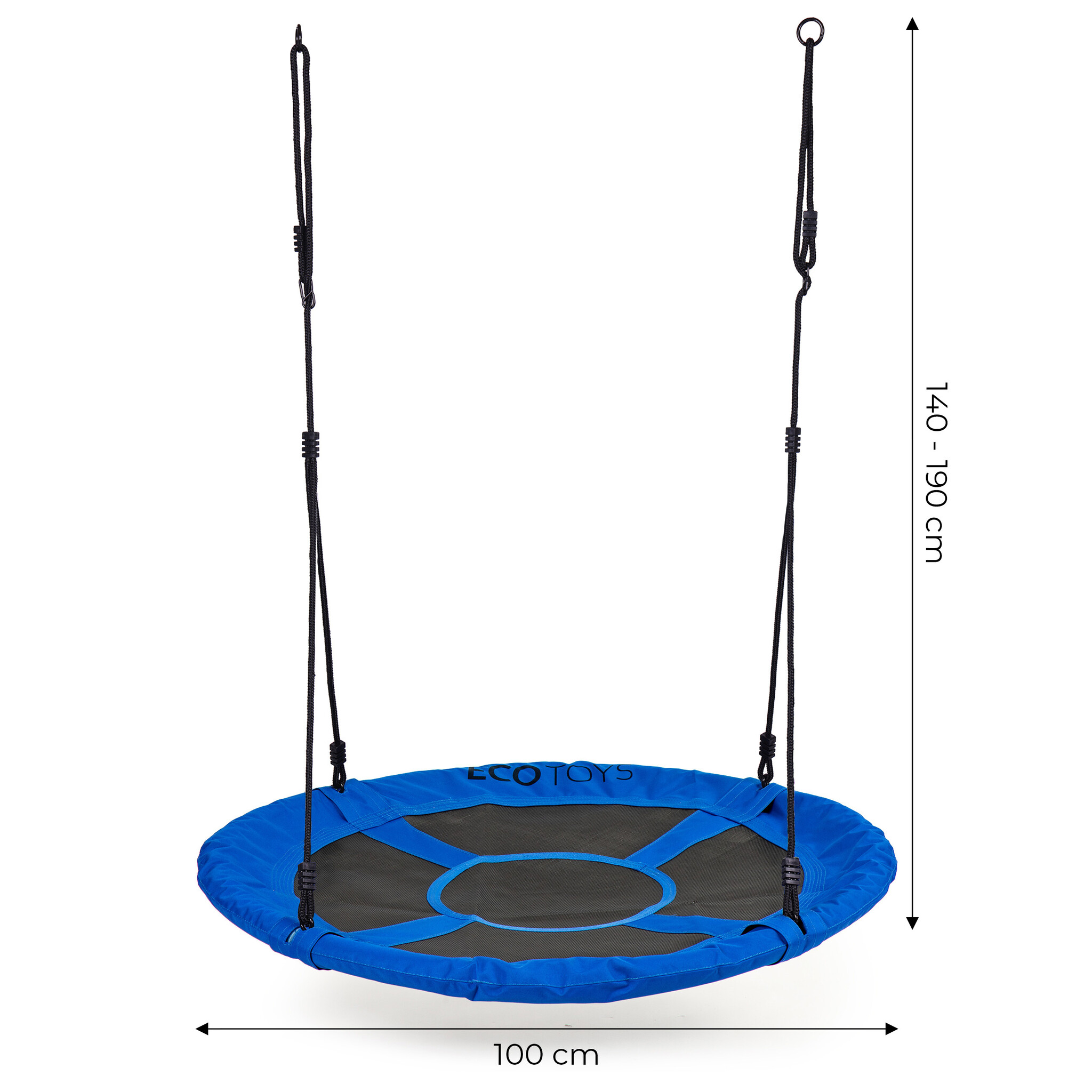 Nestschommel - nest schommel - Ø100cm - max 150 kg - blauw