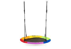 Nestschommel -  nest schommel - Ø100cm - max 150 kg - regenboog