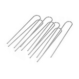 Voetbaldoel - 300x160cm - met net en haringen - gestreept