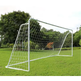 Voetbaldoel - 240x160cm - met net en haringen - wit