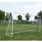 Voetbaldoel - 240x160cm - met net en haringen - wit