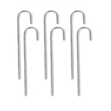 Voetbaldoel - 240x160cm - met net en haringen - wit