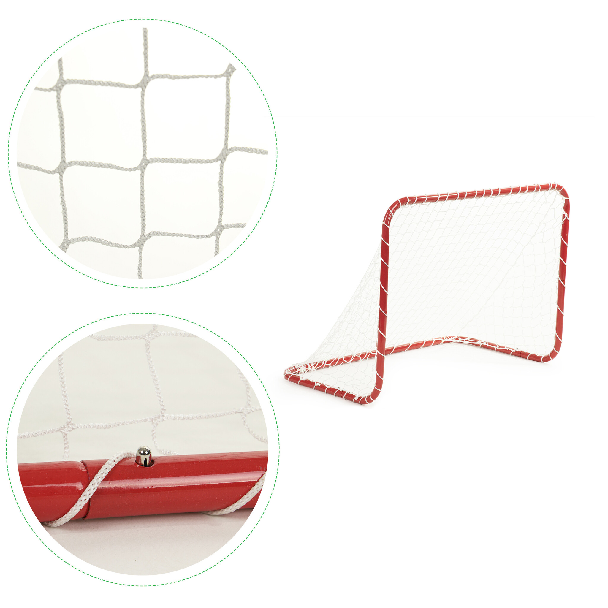 Voetbaldoeltjes - met net - 180x122cm - rood